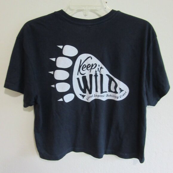 Schilling Cider "Keep It Wild" Blue Pullover Short Sleeve L T-Shirt - Picture 4 of 4